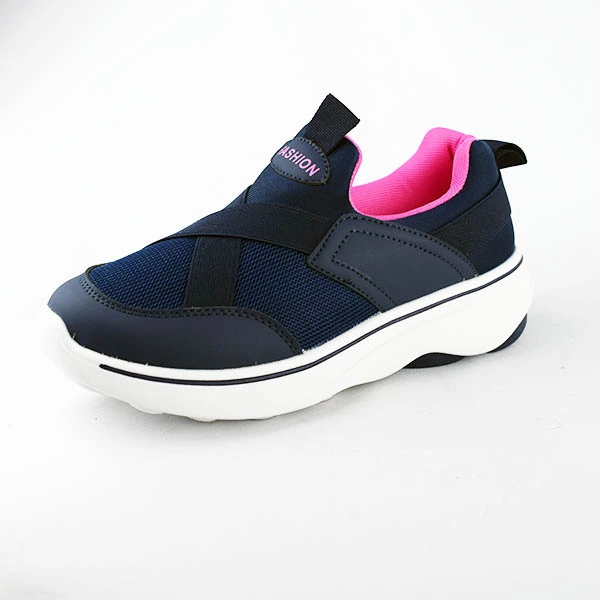 Espadrille ballerine pour femme 266-3 bleu miniature